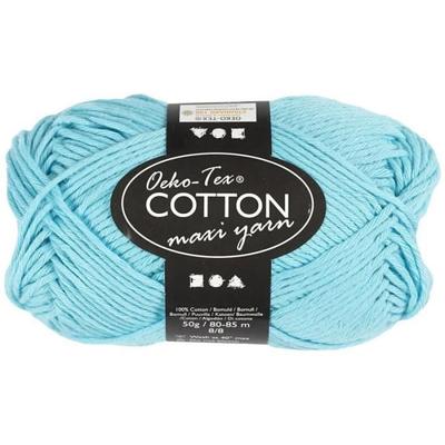 Bavlněná příze - Oeko-Tex - Cotton Maxi - 80-85 m - 50 g - Tyrkysová