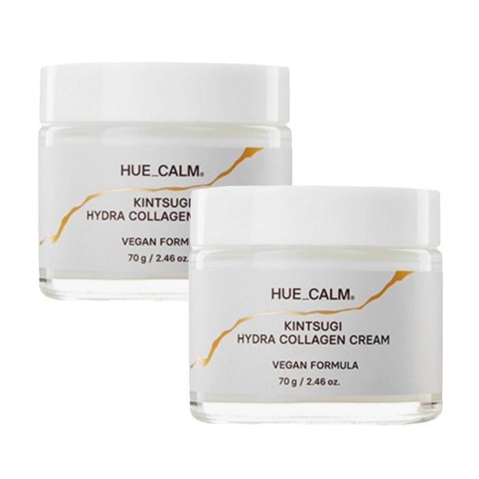 HUE_CALM Collagen Moisture Cream 70g x 2 Tubes Kintsuki Spa Pore Moisture Elasticity Transparent Glow (19349878A)