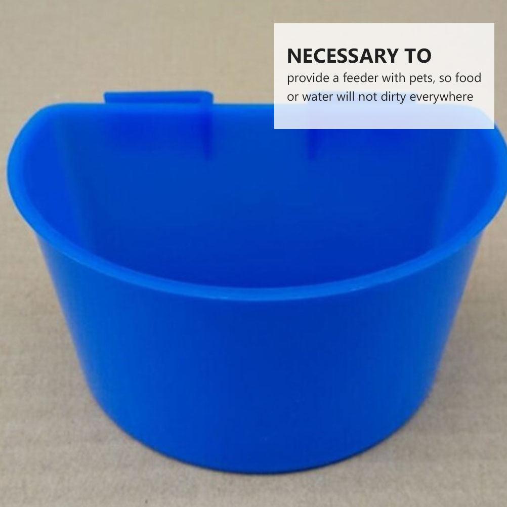 10Pcs Thick Plastic Pigeon Cage Feeder Hanging Semicircle Bird Water Food Feeding Bowl Bird Supply Pigeon Water Feeder