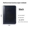 A5 Business Notebook with Calculator, Custom Logo & Zippered Pouch - Multifunctional Office Notepad