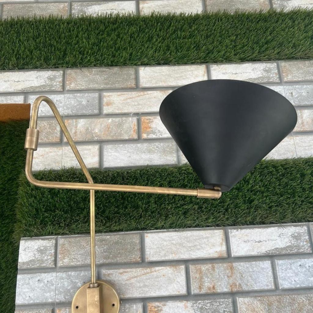 Stilnovo Inspired Brass Wall Light - Mid Century Modern Shakeable Decor | Valentine's Day Gifts, Party Decoration, Porch, Holiday Lighting