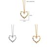 Gothic Heart Thorn Necklace With Cross Chain For Women Summer 2024