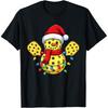 Xmas Pickleball Snowman Christmas Holidays T Shirts Men Women Cotton Streetwear Tee Shirt Short Sleeve Unisex Loose Clothing