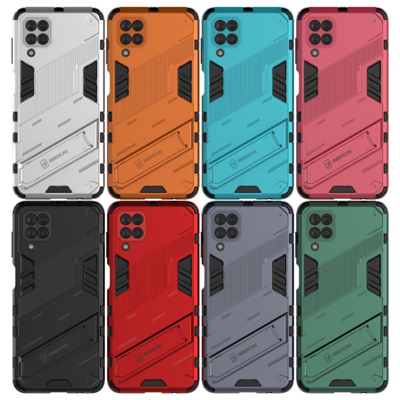 For Samsung Galaxy M12 A12 Nacho Shockproof Armor Phone Case For Galaxy M12 A12 Anti-Fall Protect Back Cover Kickstand Coque