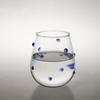 Creative Glass Cup Blue Irregular Dot Glasses Design Sense Bubble Water Cup Milk Juice Wine Cup Shot Glasses Cute Cups