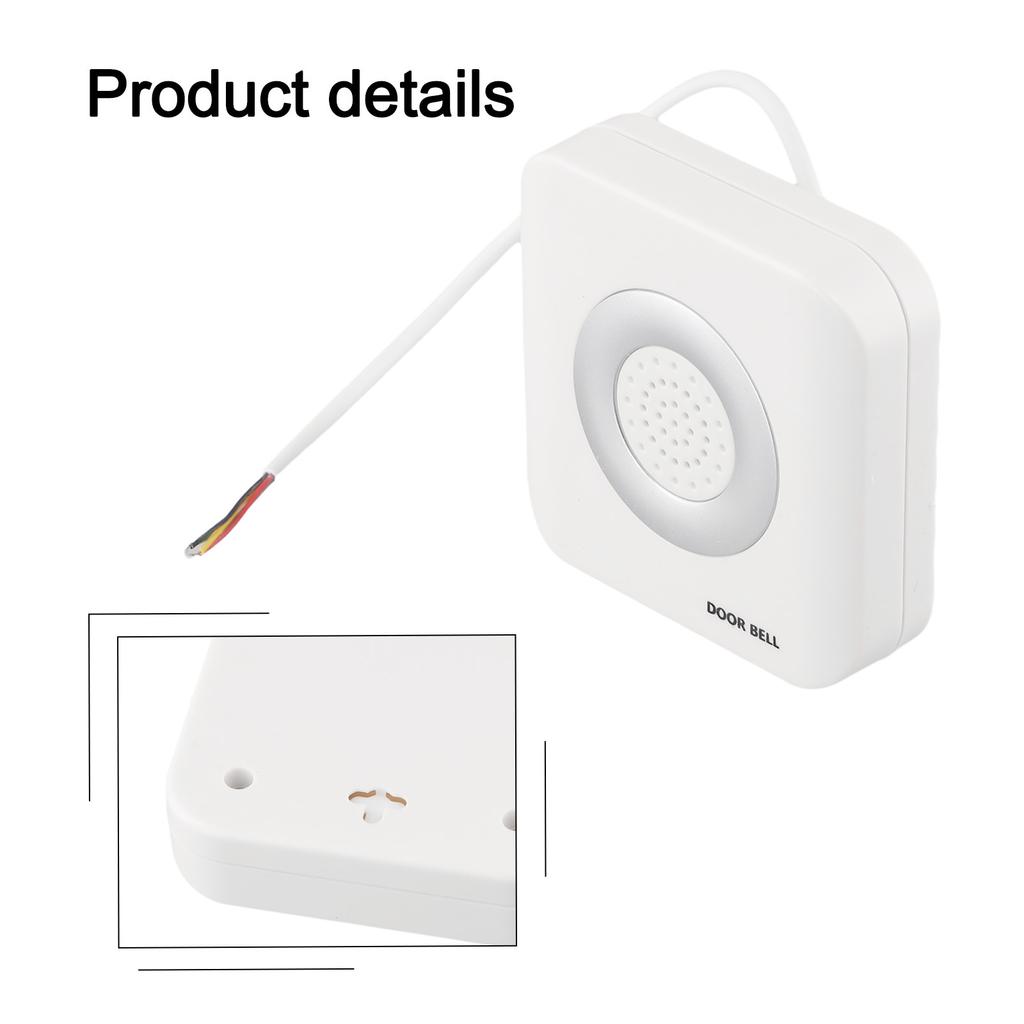 DC12V Kabelgebundene Türklingel Elektronische Türklingel Vierdrahtige Ding Dong Türklingel Für Zutrittskontrollsystem Heimwerker-Hardware