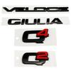 QSGJL1 ABS Car Rear Trunk Badge Sticker for Alfa Romeo GIULIA STELVIO Veloce Ti Logo 147 156 159 SPORT Side Decal Letter Emblem