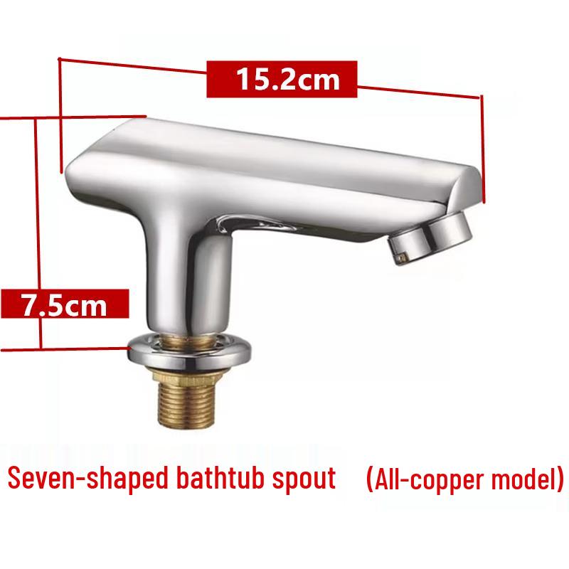 TLXT Полностью медный двухкомпонентный смеситель для ванны