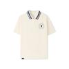 Knit Loose Fit Breathable Short Sleeve Polo Shirt Men Tops L226M040-008D