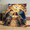 Jesus Throw Soft Comfortable All Seasons Blanket Perfect Gift Couch Office Nap Outdoor Travel Blanket