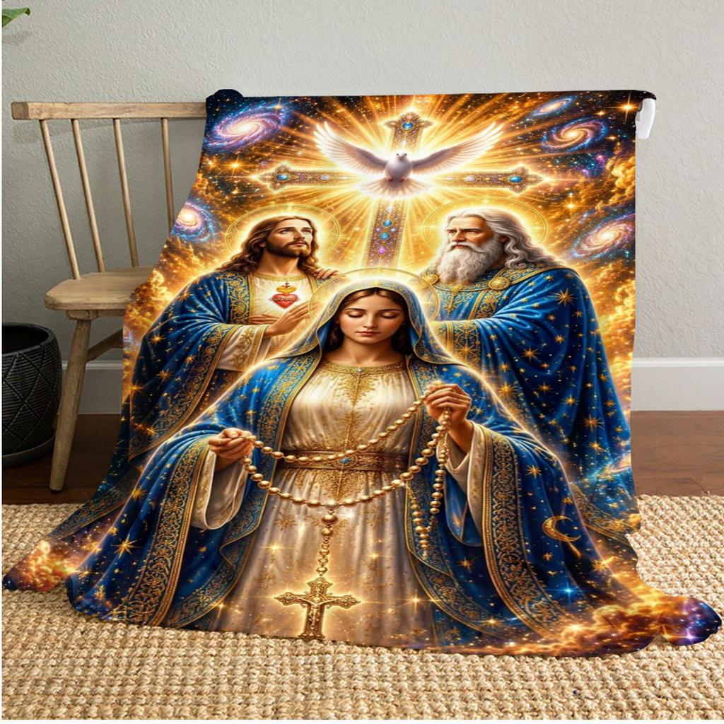 Jesus Throw Soft Comfortable All Seasons Blanket Perfect Gift Couch Office Nap Outdoor Travel Blanket