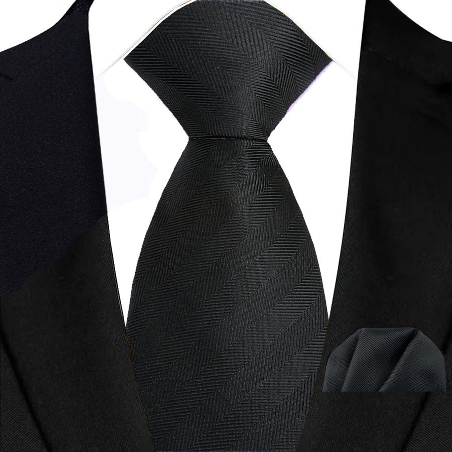 Red Black Brown 8cm Tie For Men Men s Tie Luxury Necktie Handkerchief Set Formal Wedding Business Party Accessories Gift