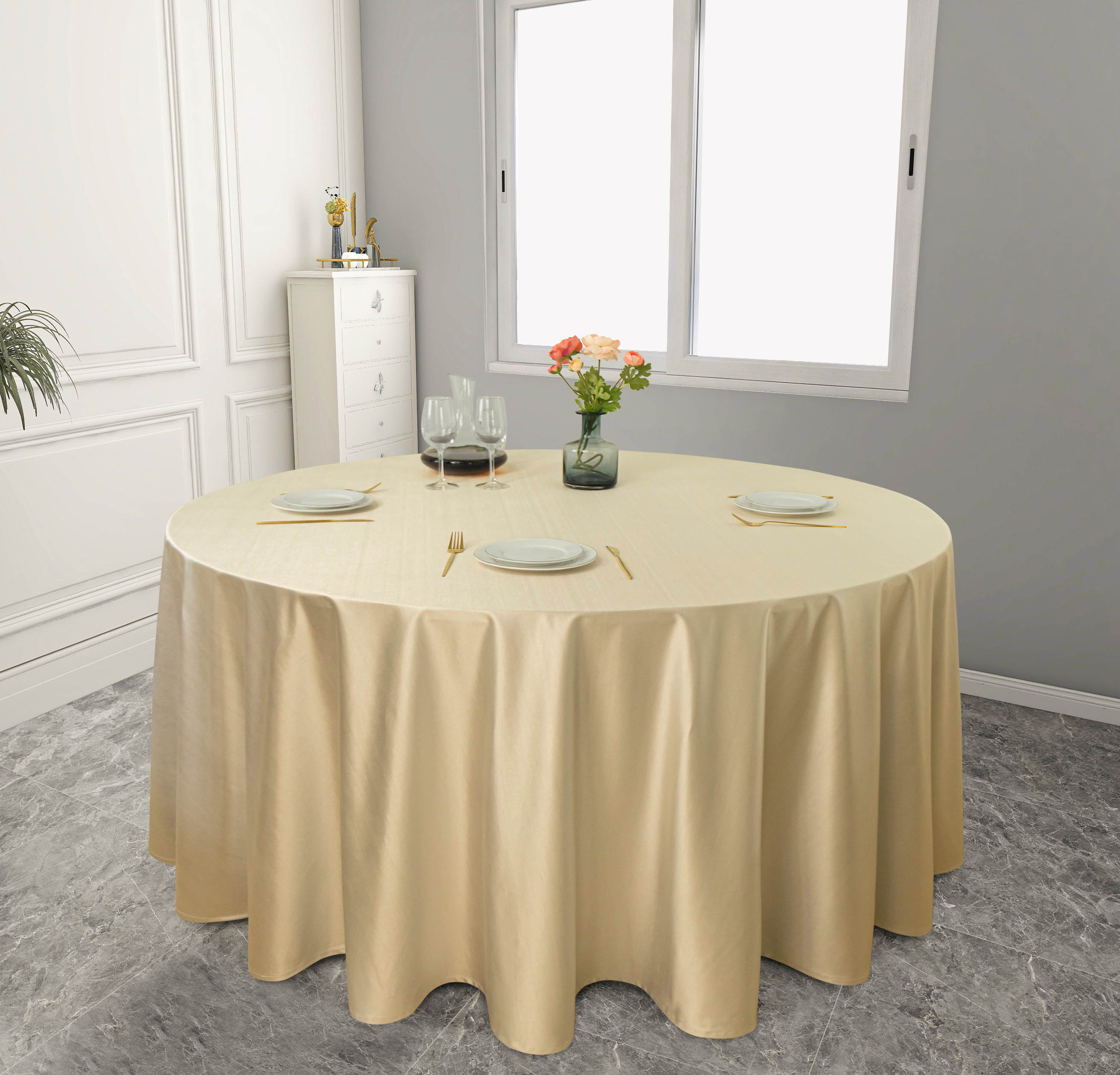 Чистый цвет современная минималистская атласная скатерть утолщенная многоцветная — фото 10