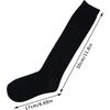 3 Pairs School Uniform Cotton Knee High Socks Athletic Sports Soccer Socks Tube Sock for Girls and Boys