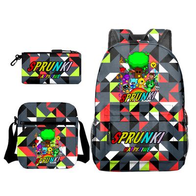Cartoon Rhythm Box Heat Transfer European and American Animation Schoolbag Student Schoolbag Children Backpack