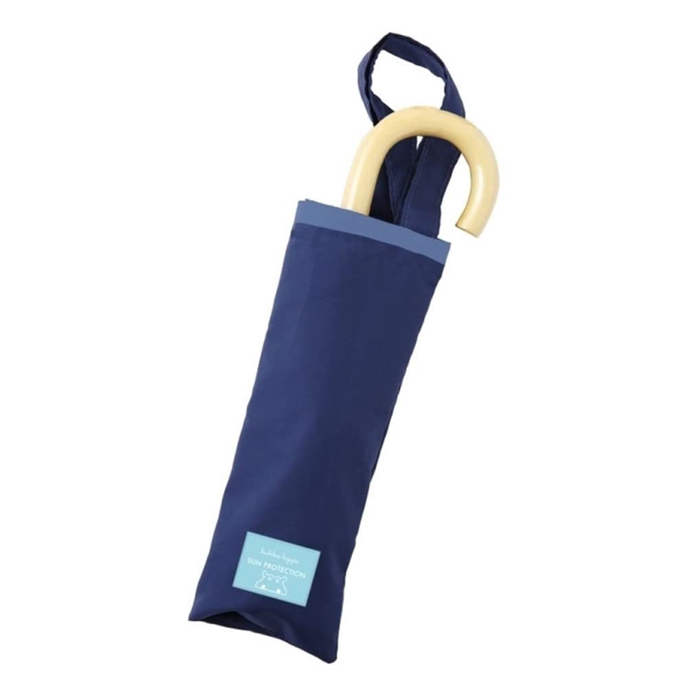 ogawa Kukkahippo Parasol Folding Umbrella Navy Blue For Both Sunny and Rainy Days UV Protection Rate and Shading Rate of Over Heat Shielding Effect