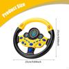 Kids Steering Wheel Toy Children Driver Car Game Sound Gift Driving for Travel Hand Eye