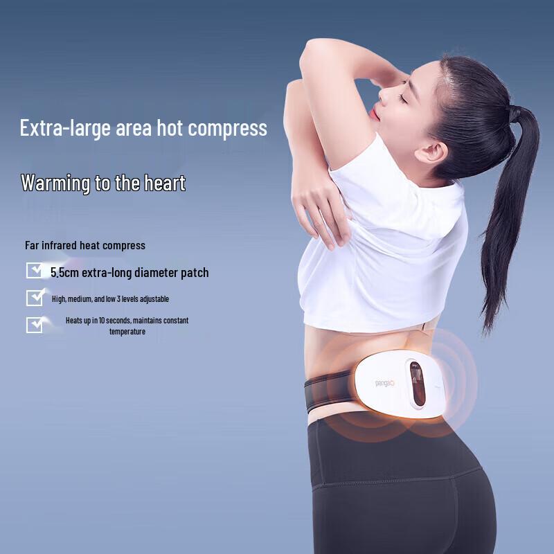 Pangao Upgraded Waist Massager with Dual Pulse & Red Light Therapy