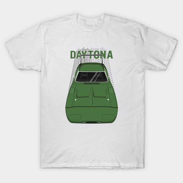 

Men Black Print T-shirt Dodge Charger Daytona 1969 - Dark Green No-Cut Transfer Paper Print Cotton Tshirt 2XL белый
