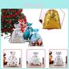 Adorável Conjunto de Sacolas de Presente de Natal Grandes Com Fita Perfeito Para Armazenamento de Doces e Necessidades de Embalagem para as Festas
