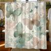1pc Bathroom Shower Curtain, Butterfly Garden Visit Experience, Anniversary Shower Curtain, with 12 Hooks, 180*180Cm Bathroom