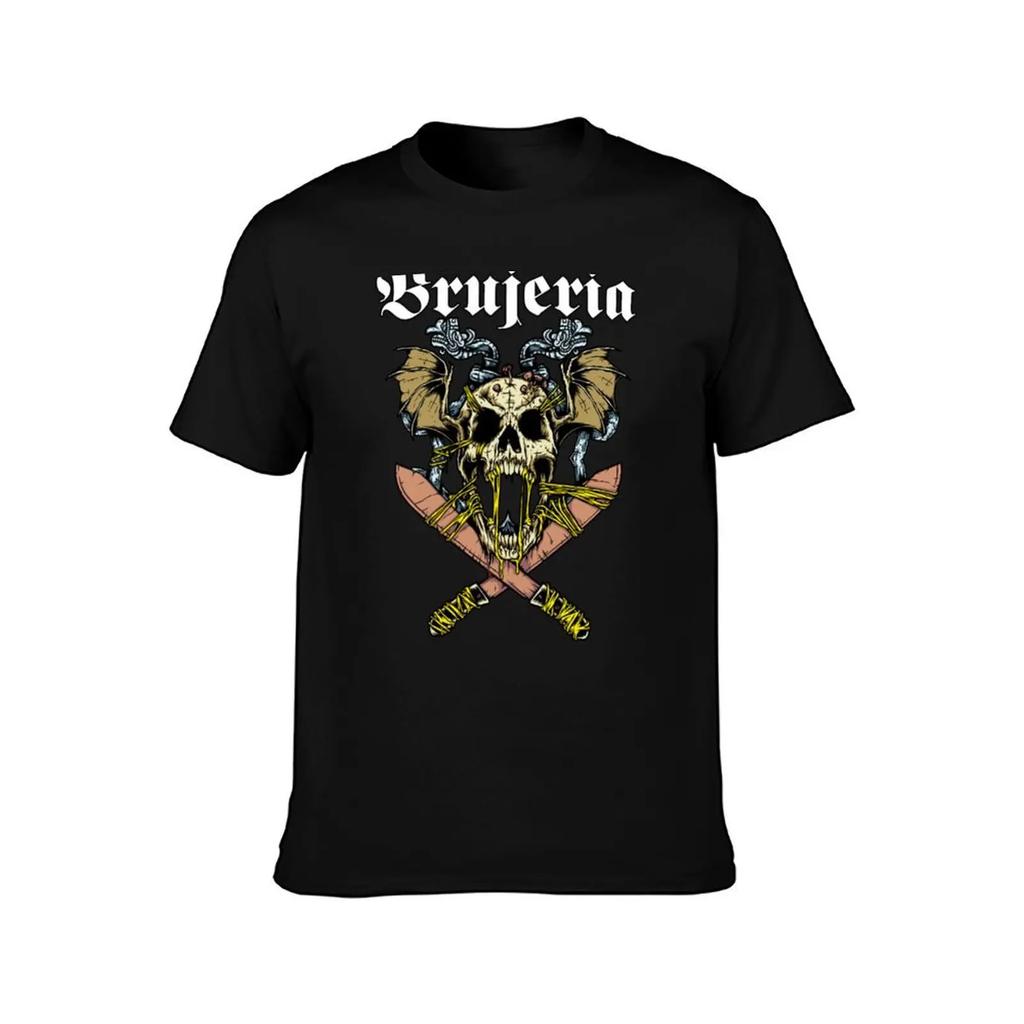 BRUJERIA T-Shirt Übergröße Oberteile Individuelles T-Shirt Ästhetische Kleidung Schnelltrocknende T-Shirts für Herren Packung