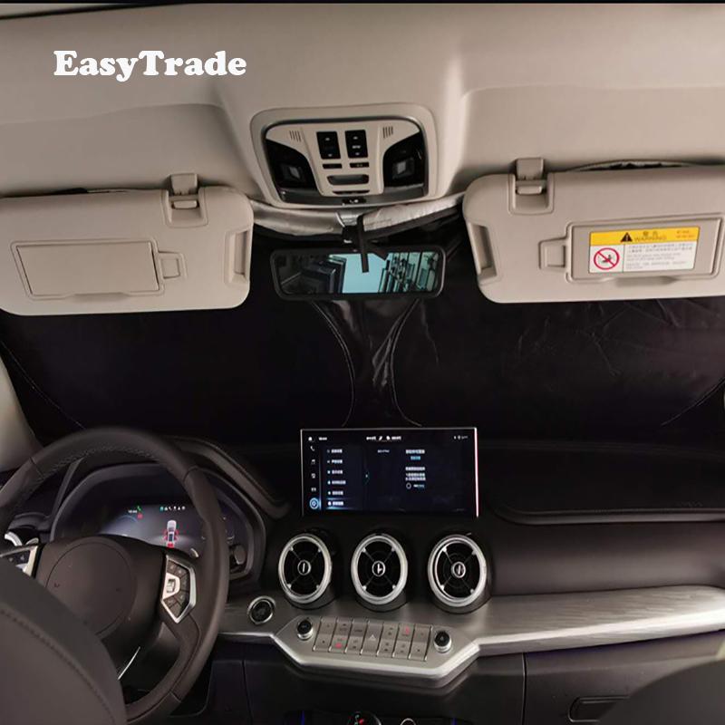 For BYD Atto 3 Yuan Plus EV 2022 2023 Accessories Car Sunshade Front Windshield Curtain Sun Visor Sunscreen Heat