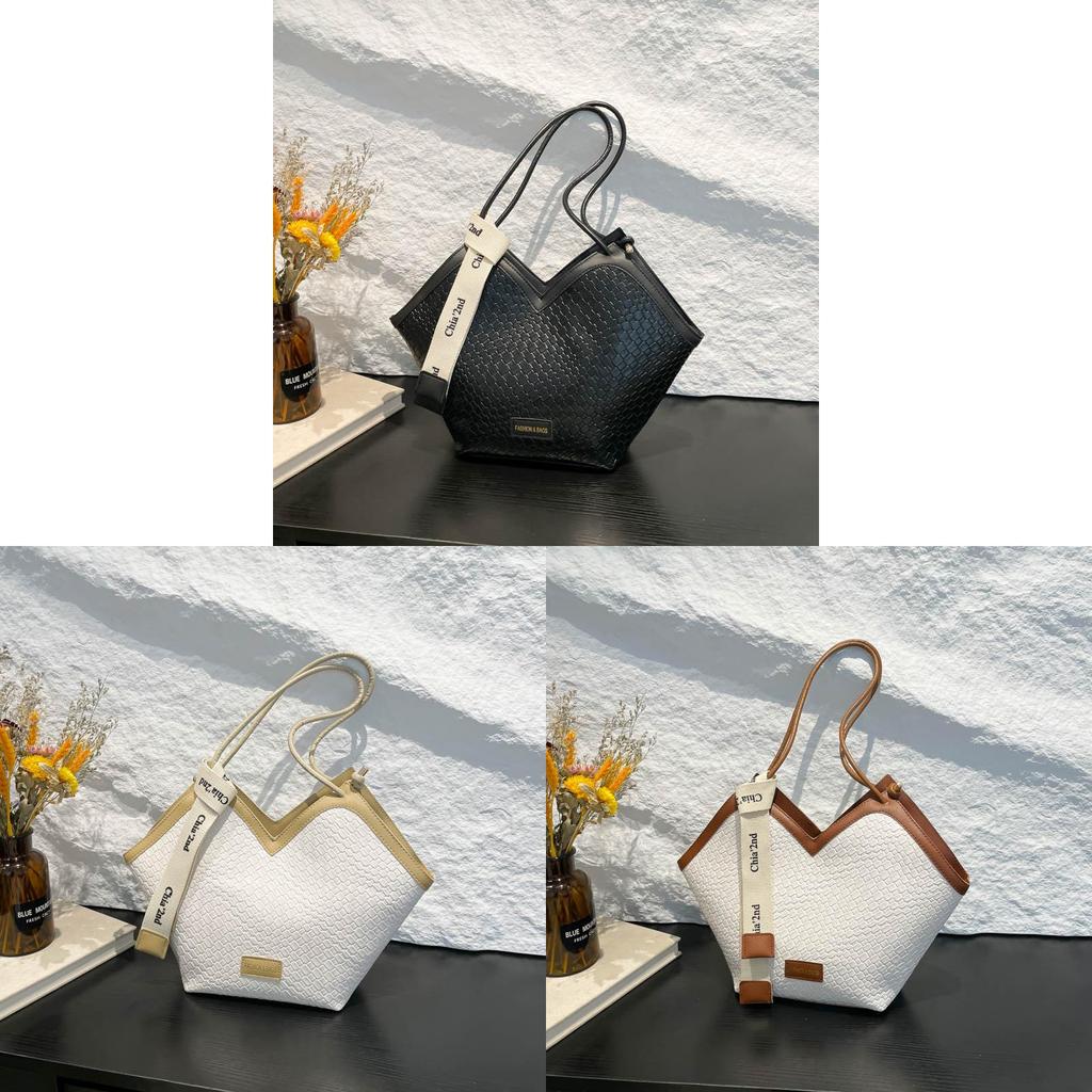 Pu Tote Bag For Women With Large Capacity And Dual Shoulder Straps For Daily Use