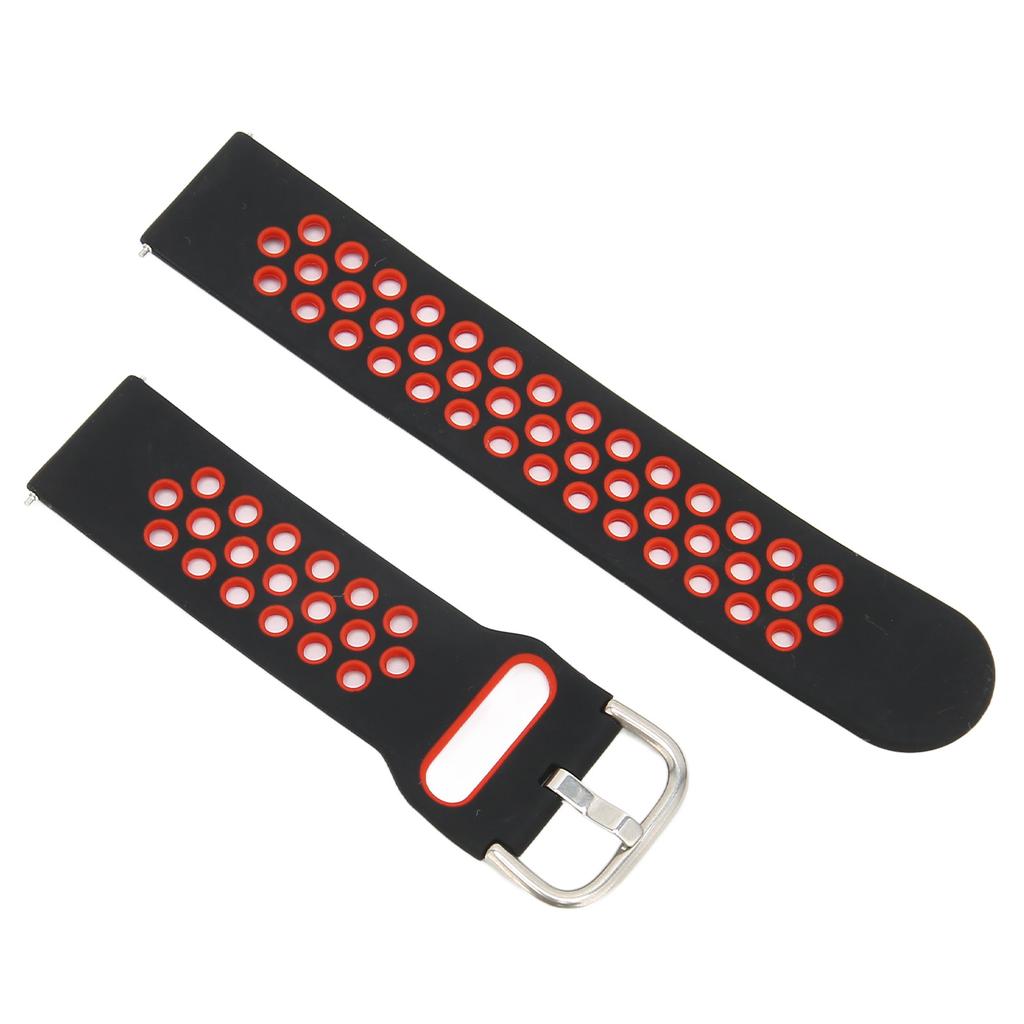 20mm Soft Silicone Watch Band Strap Wristband Replacement with Air Holes for Amazfit GTS 3