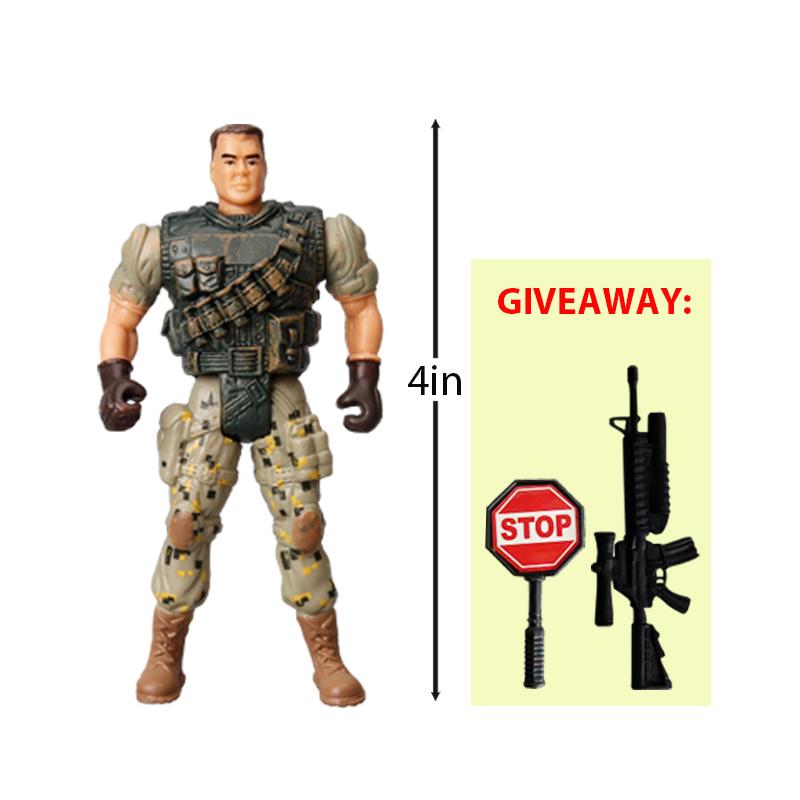 10cm Warrior Elite Force Army Police Military Snow Navy Soldier Action Figure Toy Terrorist SWAT Team Figuras for Children Gift