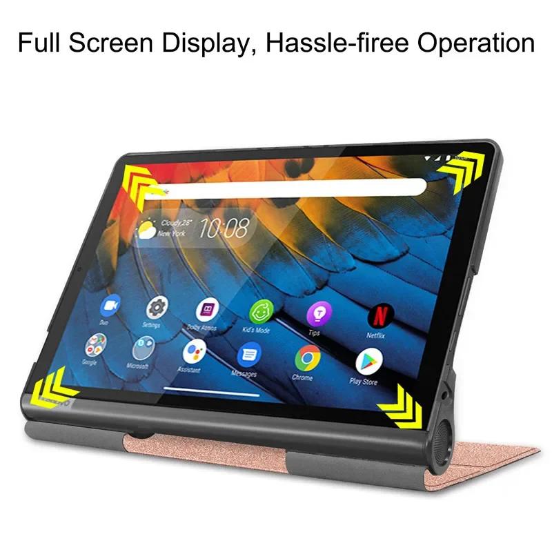 Per Custodia Lenovo Yoga Smart Tab 10.1" YT-X705F YT-X705X Flip Cover per Custodia Lenovo Yoga Smart Tab 5