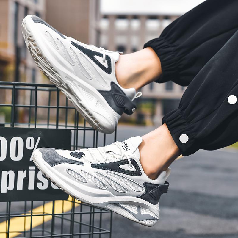 2025 new summer coconut shoes fly-woven men's mesh casual shoes breathable trendy shoes