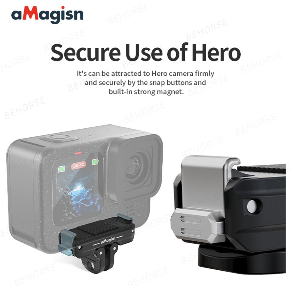 Magnetic Quick Release Kit Portable Mount Base Tripod Adapter Plate For Gopro Hero 13/12/11/10/9/8/11Mini/MAX Camera Accessories