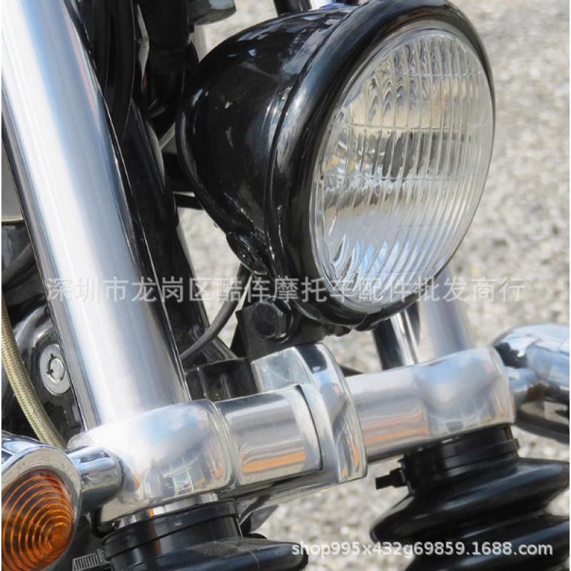 Harley Sportsman Series Headlight Mount Bracket 2004 Models Chrome Or Black Fitment Upgrade