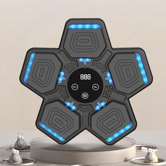 Muziek Boksmachine met Handschoenen Wandmontage Snelheidsmodi Verstelbaar LED-Display Elektronische Bokstrainer Doel Stootkussen Trainingsapparatuur