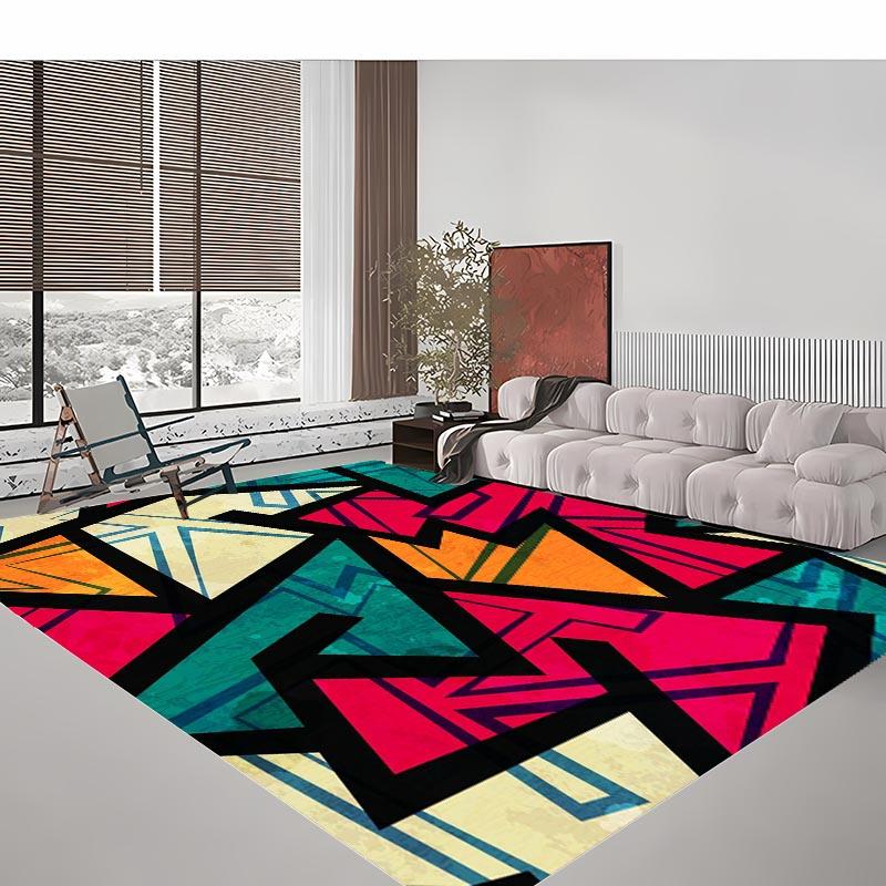 Graffiti Seamless Pattern Large Area Carpet for Living Room Bedroom Sofa Doormat Kitchen FloorTapete Anti-slip Decor Alfombra HD