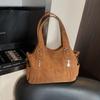 Large Capacity Underarm Tote Bag Women's New Fashion Shoulder Bag Niche Retro Simple Portable Messenger Bag