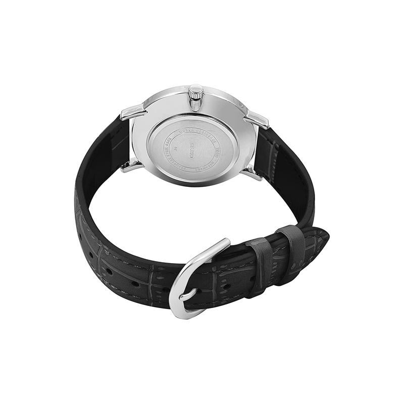 Casio STANDARD Series Quartz Movement Leather Strap Japanese and Korean Watch Men's Watch Silver Dial MTP-VT01L-1B