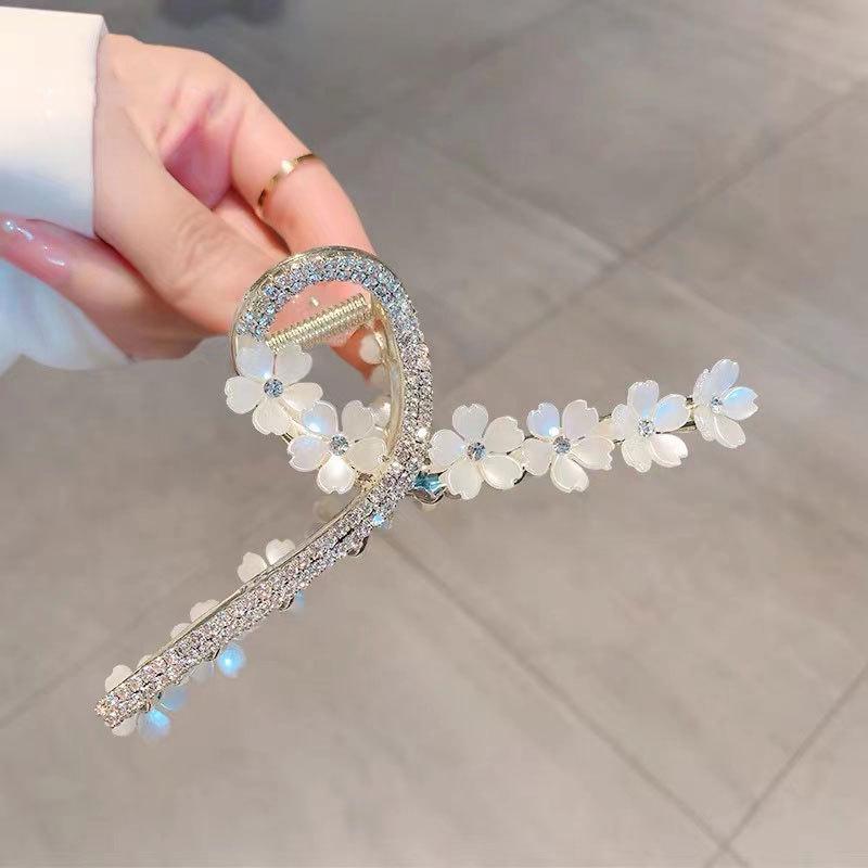 2024 Elegant Korean Floral Large Hair Claw Clip for Updo