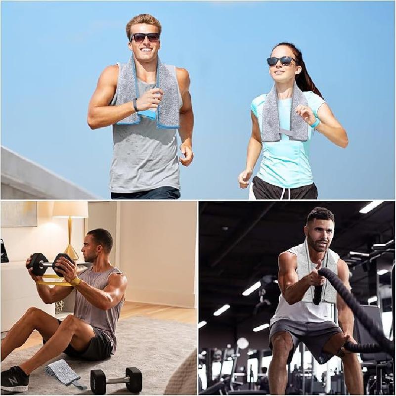Sports Cationic Towel Absorbs Sweat and Water, Suitable for Gym, Men and Women, Running, Cool-touch, Quick-drying Sweat-wiping