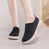 Fashion 2025 Summer New Women's Soft Bottom Breathable Fly Mesh Non-slip Sports Mom Shoes Flat Bottom Walking Women's Shoes