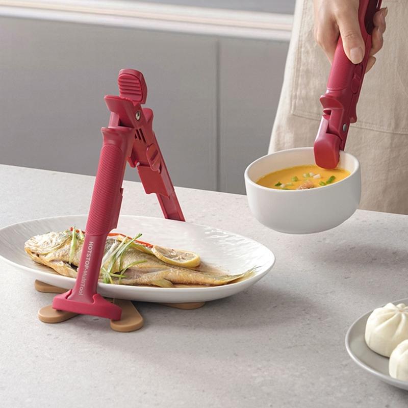 Silicone Tongs Heat Resistant Design For Secure Handling Of Hot Dishes And Bowls Dishwasher Safe Gripper