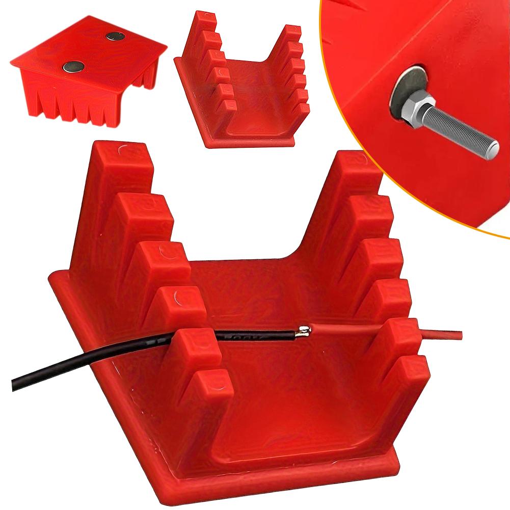 Magnetic Plastic Soldering Wire Tin Leads Clamp Welding Table Fixed Clamp Insulated Cable Connection Fixture for 30AWG To 12AW