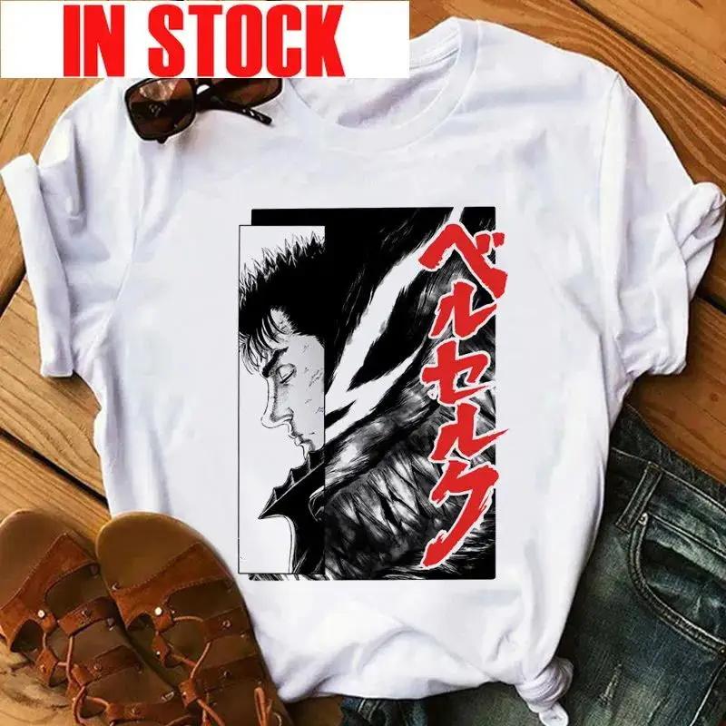 Women's Japanese Anime Rage Graphic Print T-Shirt Retro Fashion Casual Shirt Round Neck Short Sleeve Plus Size