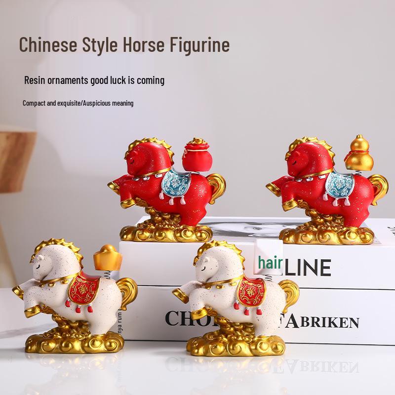 Sofort-Reichtum Pferde-Ornament: Nationaler Trend Chinesisches Tierkreiszeichen Jahr des Pferdes Schreibtischgeschenk