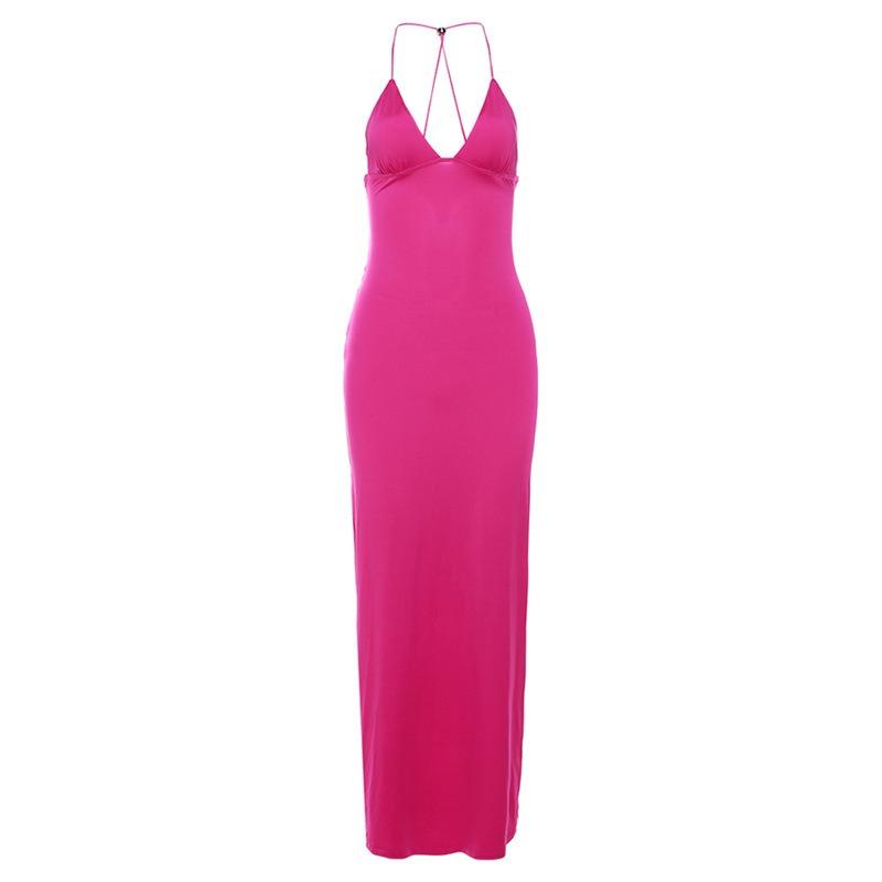Elegantné Butterfly Women Maxi Šaty Úzke šaty s potlačou Šaty na chrbte Popruhy V Neck Ohlávka Bodycon Hot Girls Club Párty Vestidos Párty šaty Y2k Šaty Župan