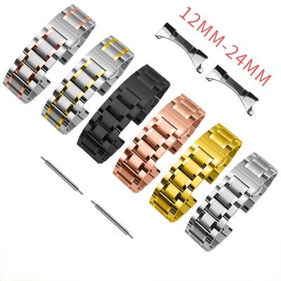 Uhrenarmband 12 mm 13 mm 14 mm 15 mm 16 mm 17 mm 18 mm 19 mm 20 mm 21 mm 22 mm 23 mm 24 mm Edelstahl-Metall-Uhrenarmband