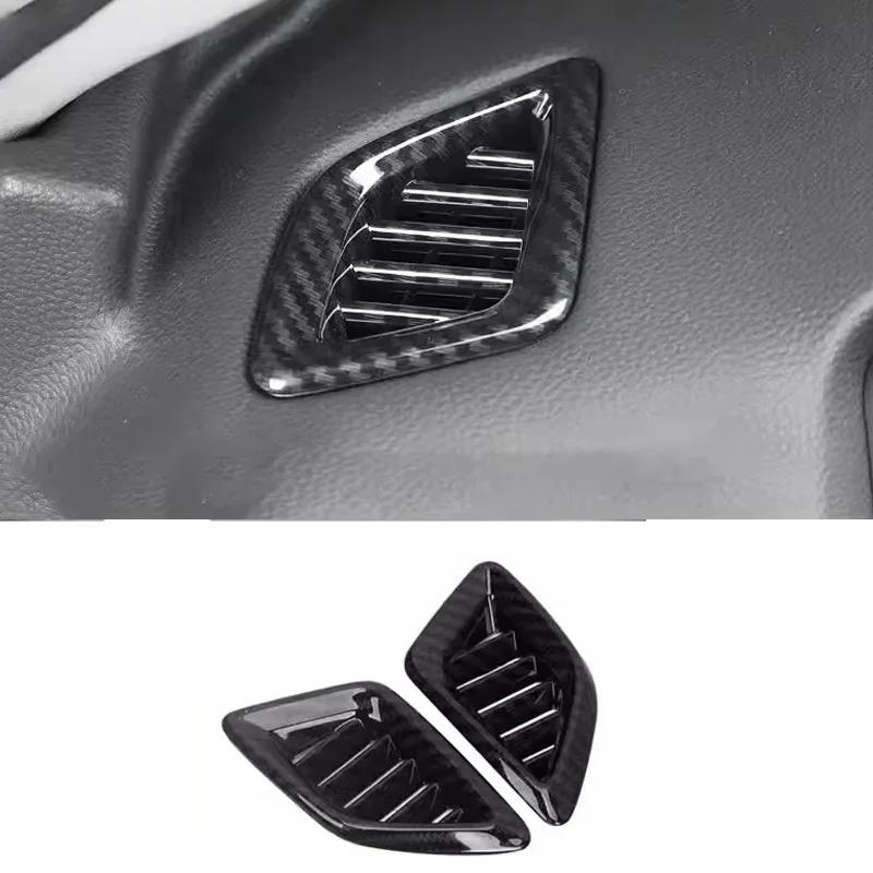 For Honda Accord 10th Gen 2018 Carbon Fiber Style Interior Dashboard Air Vent AC Outlet Cover Molding Trim Decals