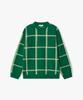LIBERCLASSY [25Fw] Llw51629 Green Multi-Window Check Round Knit