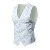 Männer Weste Mantel Ärmellos Blumendruck Formale Slim Fit Strickjacke Hochzeit Party V-ausschnitt Plus Größe Einreiher Bräutigam Weste Männer Kleidung